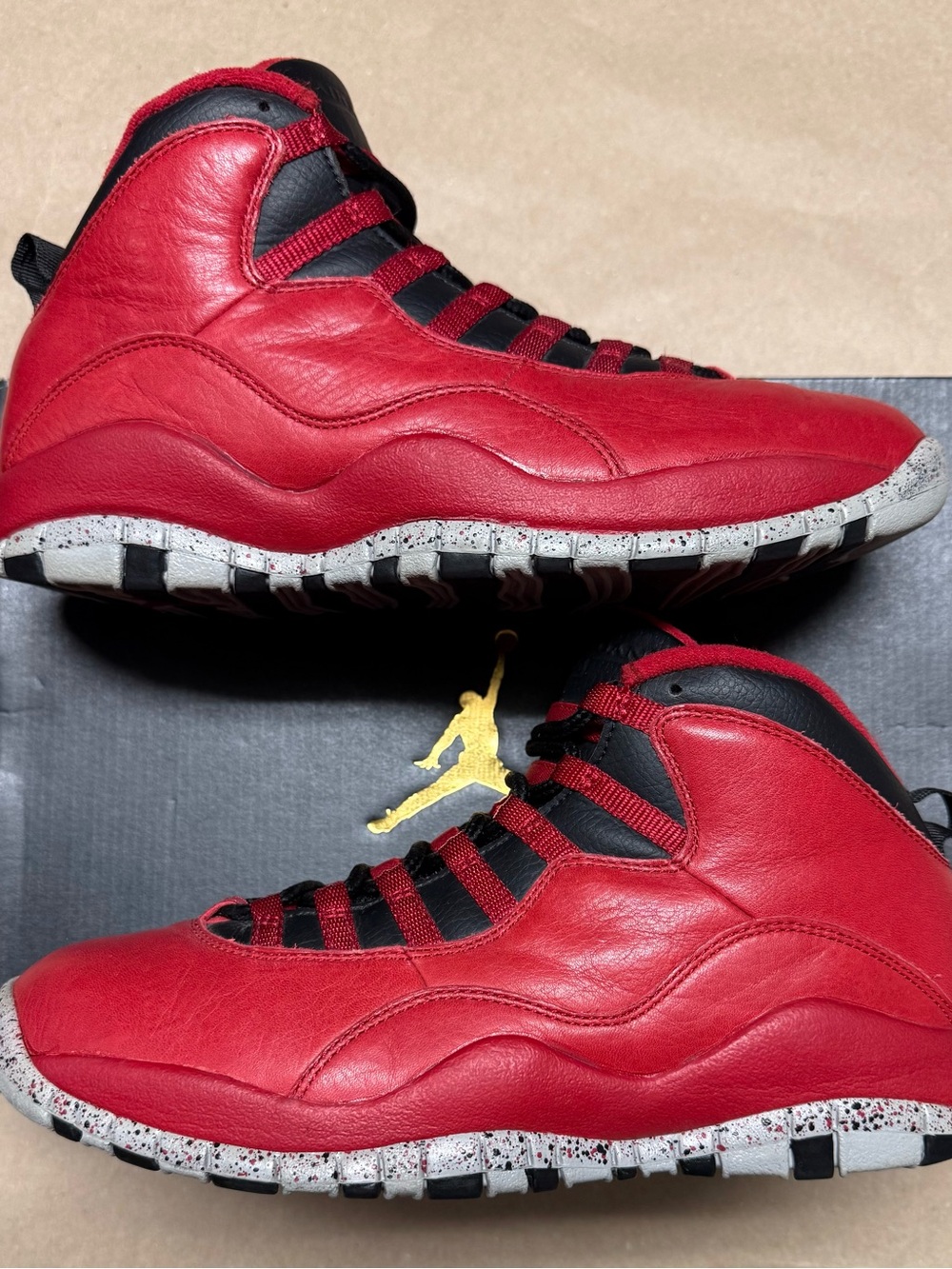Nike Air Jordan 10 Retro Bulls Over Broadway Red Men's 8.5 Basketball Shoes!